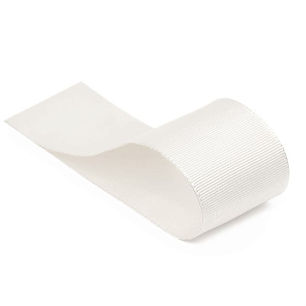 Fita Gorgurão Liso Branco 9,5mmx10m