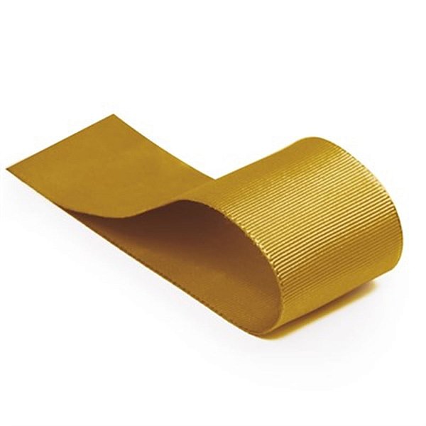 Fita Gorgurão Liso Ouro 39mmx10m