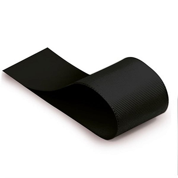 Fita Gorgurão Liso Preto 39mmx10m