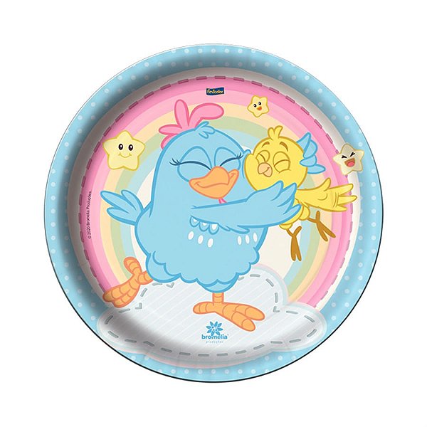 Prato Descartável Galinha Pintadinha Candy - 08 Un