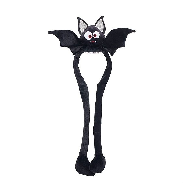 Tiara Morcego com Movimento Preto 56x26x20cm - 1 Un