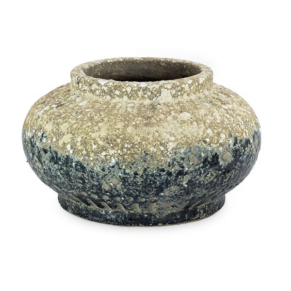 Vaso de Cerâmica com Verde Degradê G 32x32x19