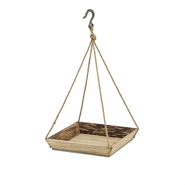 Suporte em Madeira com Ferro Suspenso P 37x37x62