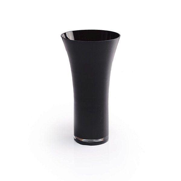 Vaso de Vidro Sino Preto M 13x8x24