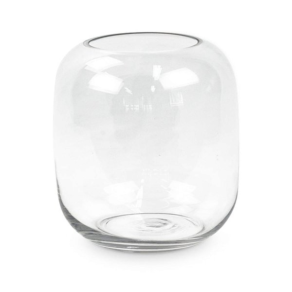 Cilindro de Vidro Transparente