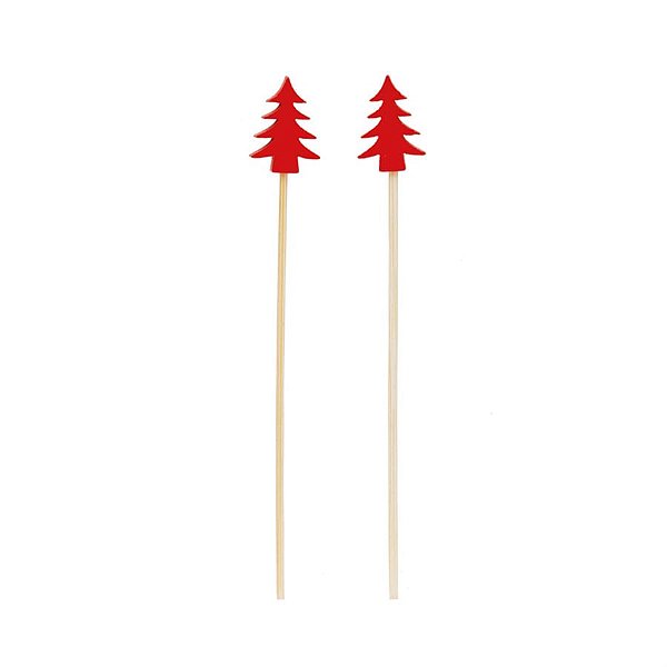 Picks de Madeira Pinheiros Vermelho - 20 Un