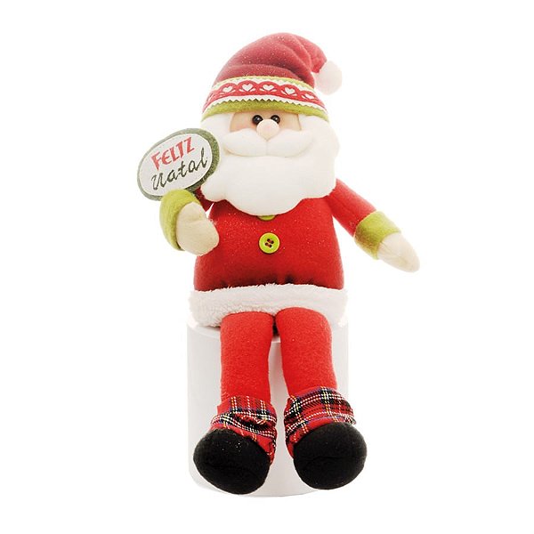 Boneco de Papai Noel Pernoca (Country) de 38cm