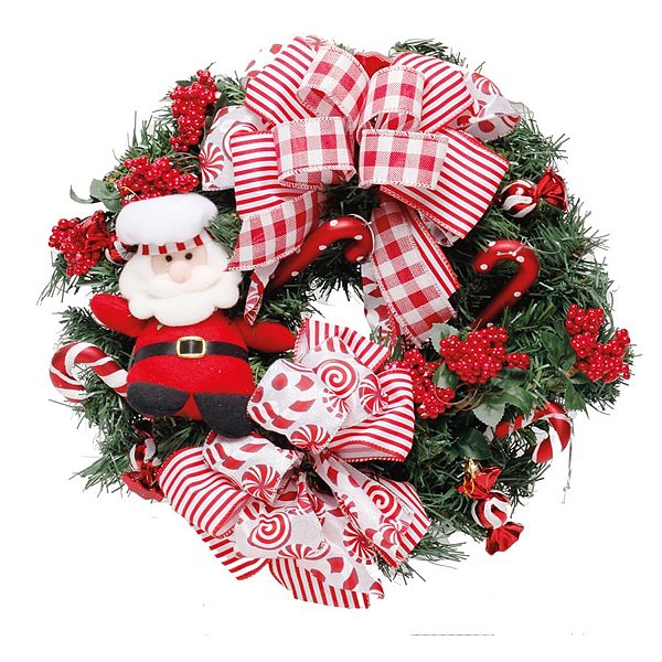 Guirlanda Chef Vermelho e Branco 40cm (Arranjos e Guirlandas)