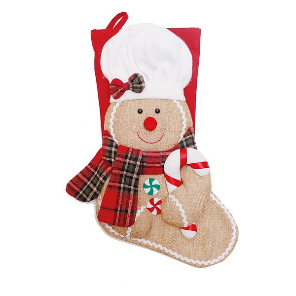 Bota Gingerbread Chef Verde e Bege 50cm