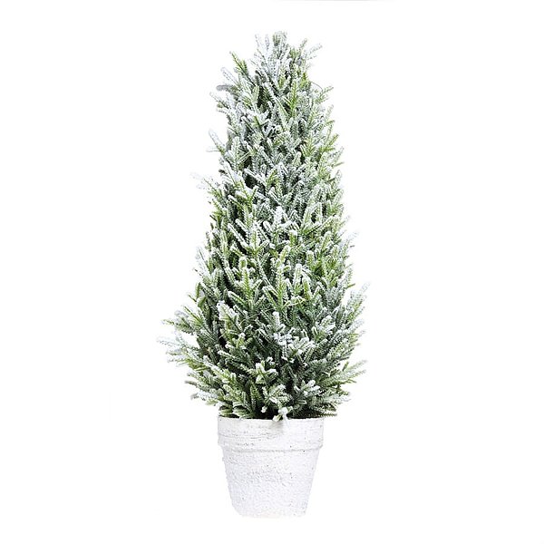 Mini Pinheiro Nevado Verde e Branco 70cm