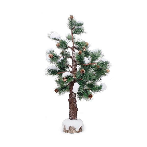 Árvore de Natal Nevada Verde e Marrom e Branco G