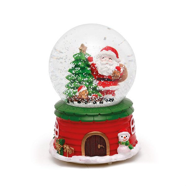 Globo Papai Noel e Pinheiro Vermelho e Verde P (Globinhos de Água)