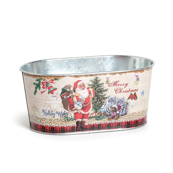 Cachepot Papai Noel Colorido P - 2 Unidades