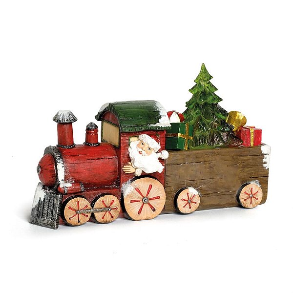 Trêm com Led com Noel e Pinheiro Colorido