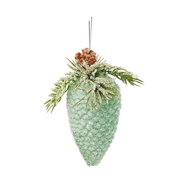 Enfeite para Pendurar - Pinha Verde Hortelã - 3 Un
