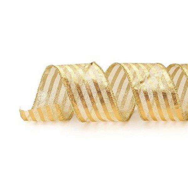 Fita de Natal Ouro 6,3cm - 1 Un