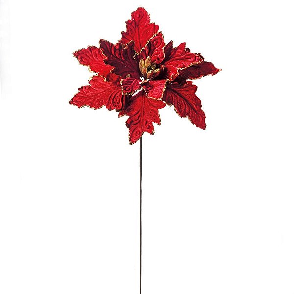 Poinsettia Vermelho (Flores Cabo Médio)