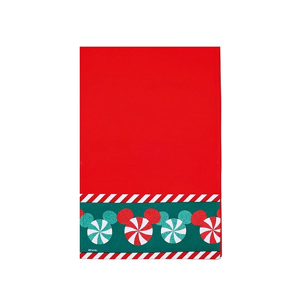 Natal Disney - Caminho de Mesa Disney Classic Vermelho e Verde