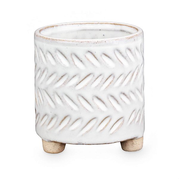 Cachepot Cerâmico com Pé 8x8x8