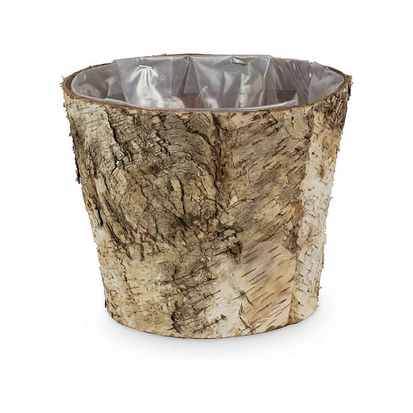 Cachepot em Madeira com Lascas Revestido - G 18x18x14