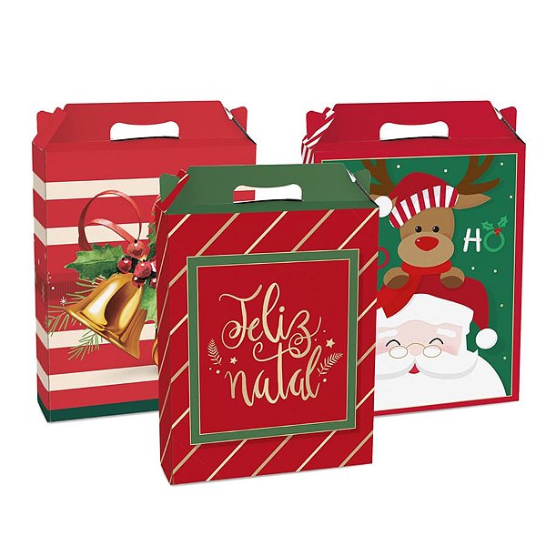 Caixa Maleta Retângular Vertical Sortido G 21X7,5X26 - 1 Un