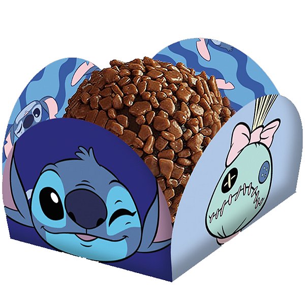 Porta-Forminha Para Doces Stitch New - 40 Un