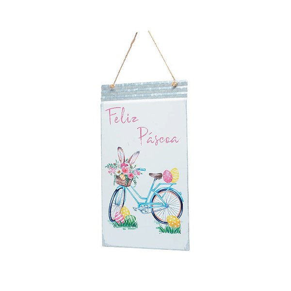 Placa Decorativo Bicicleta Color 35x20x0,01