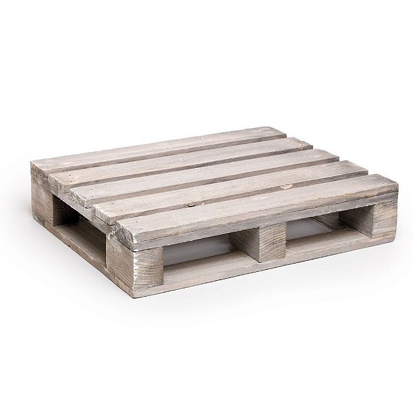 Pallet Decorativo Cinza G 10x40x30cm - 1 Un