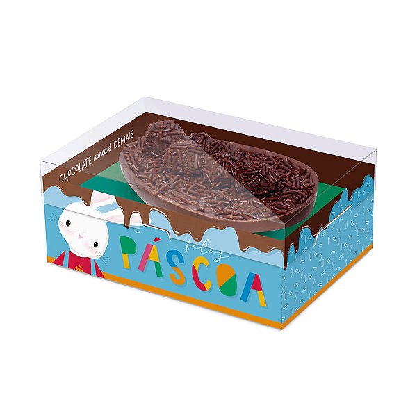Caixa New Practice Um Meio Ovo Brilho de Páscoa 500G - Pacote com 6 Un