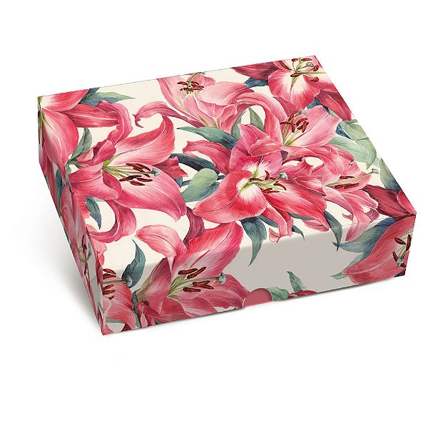 Caixa Retangular Tampa/Fundo New Ruby m 25x20x5 - 10 Un