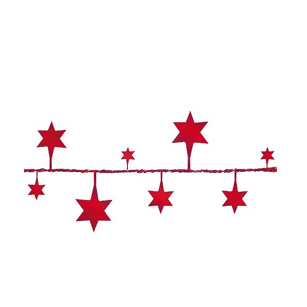 Fio Metalizado Fantasia Estrela Grande Vm 2,70m - 1 Un