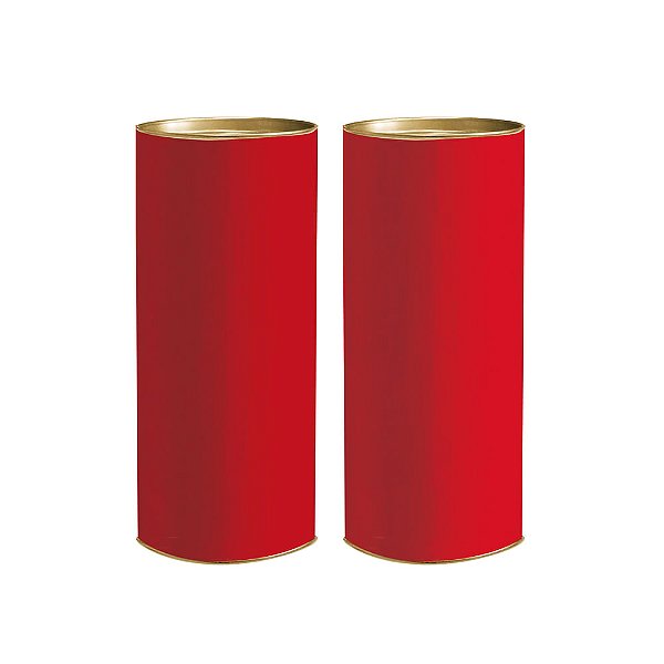 Lata para Presente 20x9,1cm Vermelho P - 1 Un