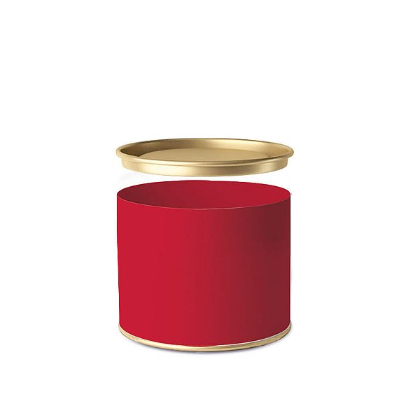 Lata para Bombons Vermelho 11x9,1cm - 1 Un