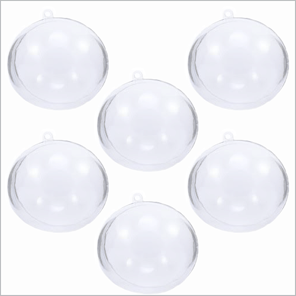 Esfera Acrílica Transparente para Personalizar - 6 Un