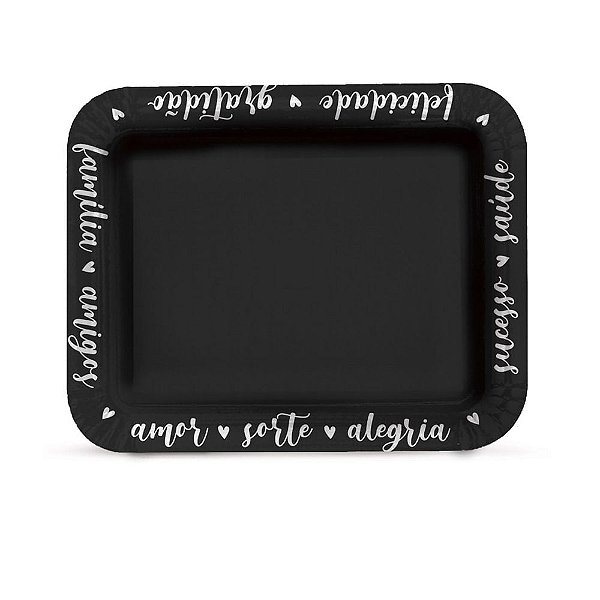 Bandeja Laminada R5 Gratidão Preto