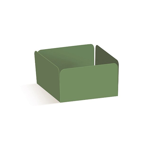 Forminha para Doce Reta Verde Oliva - 50 Un