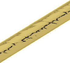 Canudo Papel Liso Dourado - 15 Un