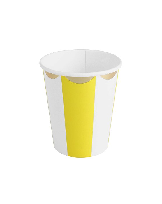 Copo de Papel 270ml Circo Amarelo - 10 Un