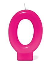 Vela Rosa Número 0