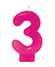Vela Rosa Número 3