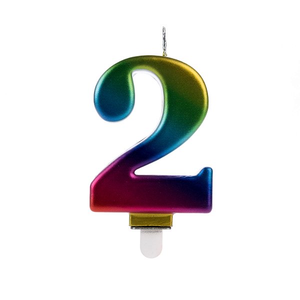 Vela Wave Colorida Número 2