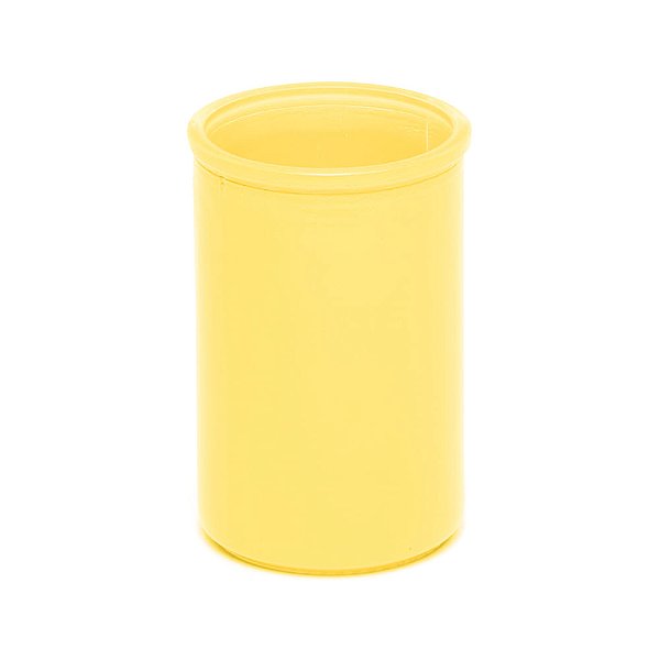 Vaso Decorativo Cilindro G Amarelo 10x10x15 - 1 Un