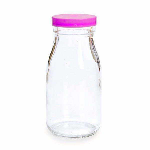 Garrafinha de Leite Tampa Pink 200ml - 1 Un