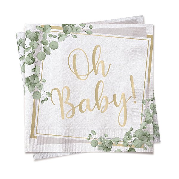 Guardanapo Oh Baby Boy 24,5x24,5 com 20 Folhas