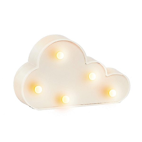 Luminoso Nuvem com Led Branco - 1 Un