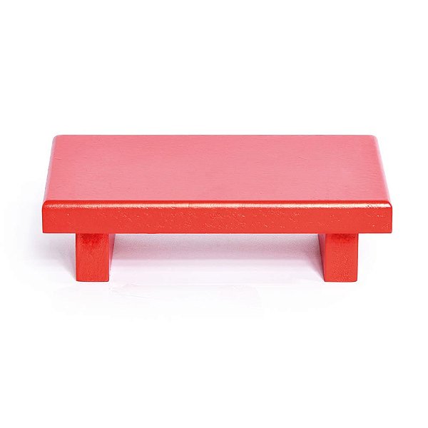 Mini Bandeja Retangular Vermelho 16x10x4 - 1 Un