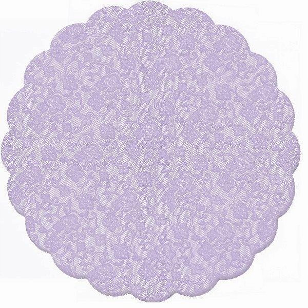 Fundo para Bandeja Renda Francesa Lilás 7 cm - 100 Un