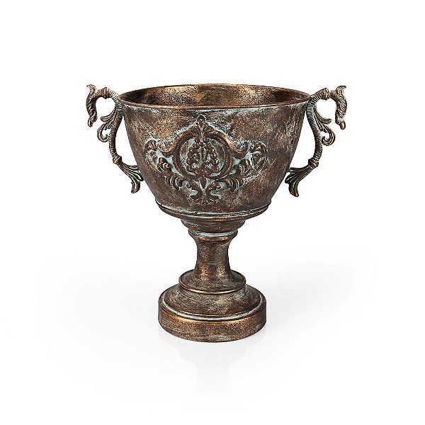 Ânfora Arabesco Metal Gold