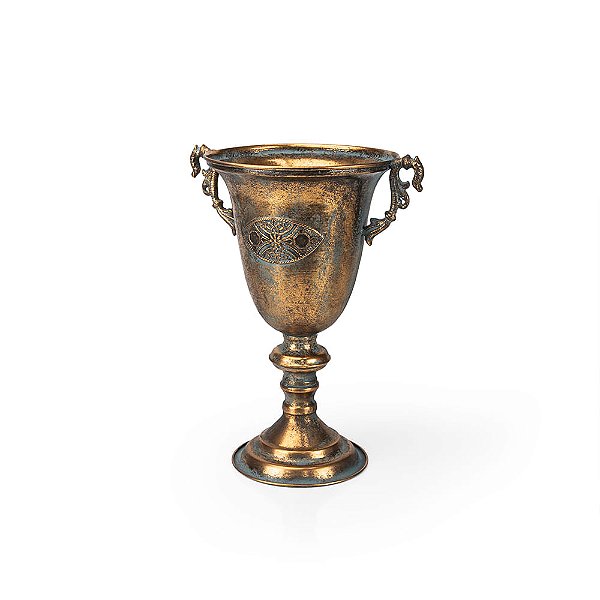 Ânfora com Alça Metal Gold - M