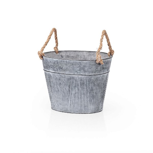 Balde Metal Oval Farm - M 25x18x18,5